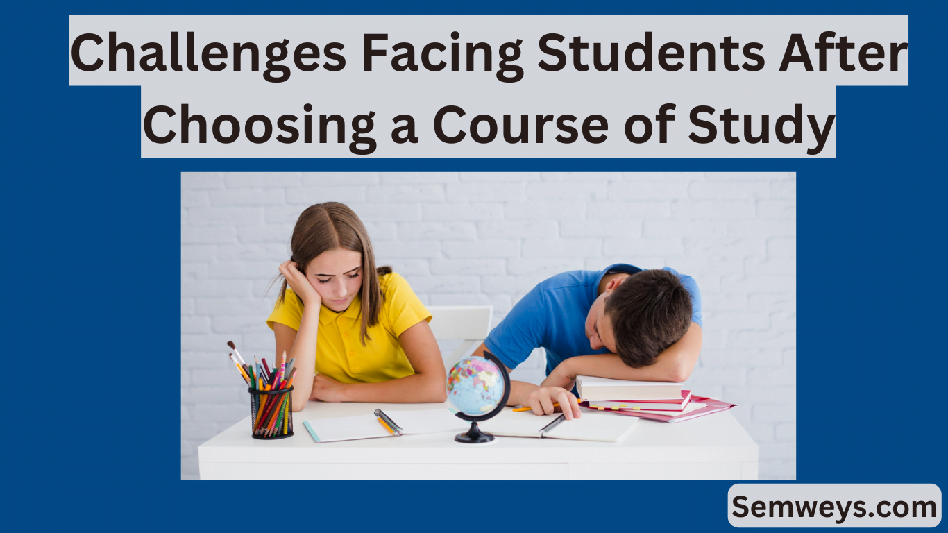 Challenges Facing Students After Choosing a Course of Study