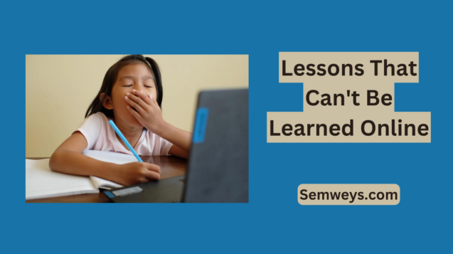 Lessons That Can't Be Learned Online (1)